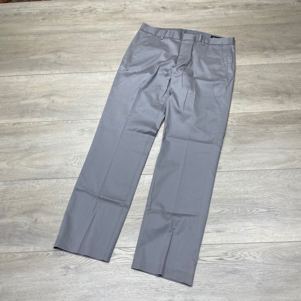 Bonobos Friday Pants Mens 31/30 Gray Chino Trousers Casual Slim Fit